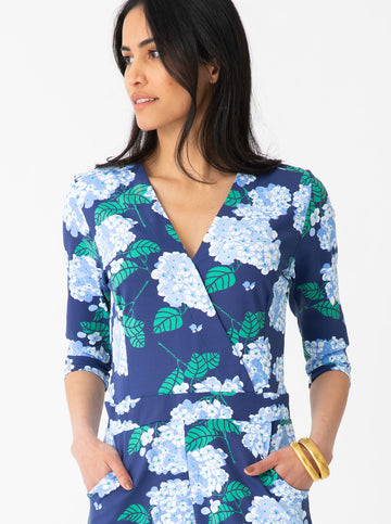 Riptide Romper - Hydrangea Walk in Regatta