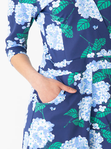 Riptide Romper - Hydrangea Walk in Regatta