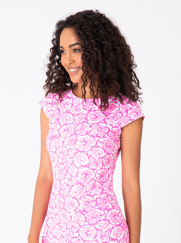 Annie Dress in Pick Your Petals Pink