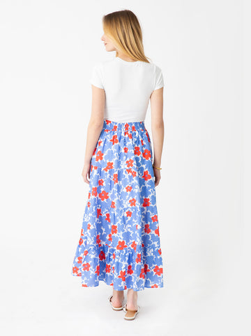 Julie Skirt - Wildflower in Poppy