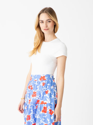 Julie Skirt - Wildflower in Poppy