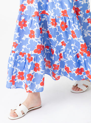 Julie Skirt - Wildflower in Poppy