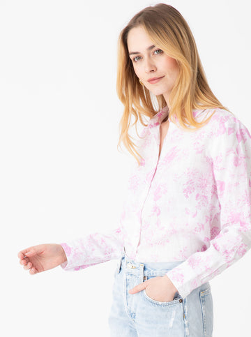 Helen Button Down - Flowers for Evelyn in Blossom