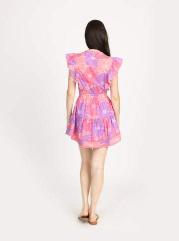 Maggie Dress in Glowing Gardenia Pink