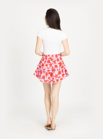 Maggie Skirt in Starfish Poppy