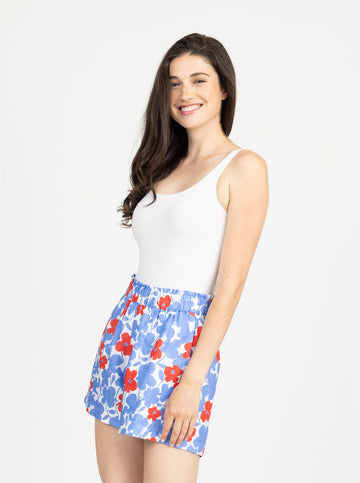 Summer Short in Wildflower Poppy