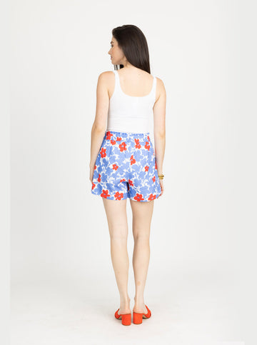 Summer Short in Wildflower Poppy