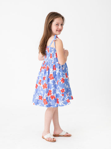 Bea Dress in Wildflower Poppy