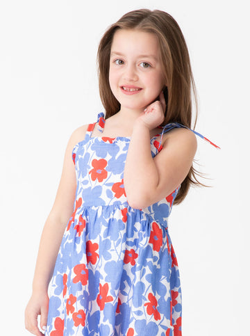 Bea Dress in Wildflower Poppy