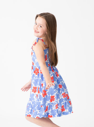 Bea Dress in Wildflower Poppy