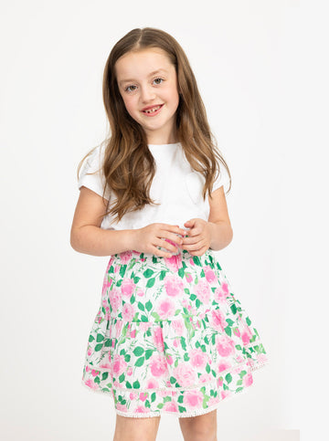 Girls Maggie Skirt in Rosebud Pink