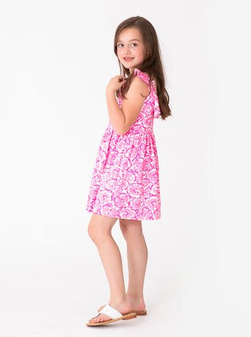 Amelia Dress in Pick Your Petals Pink