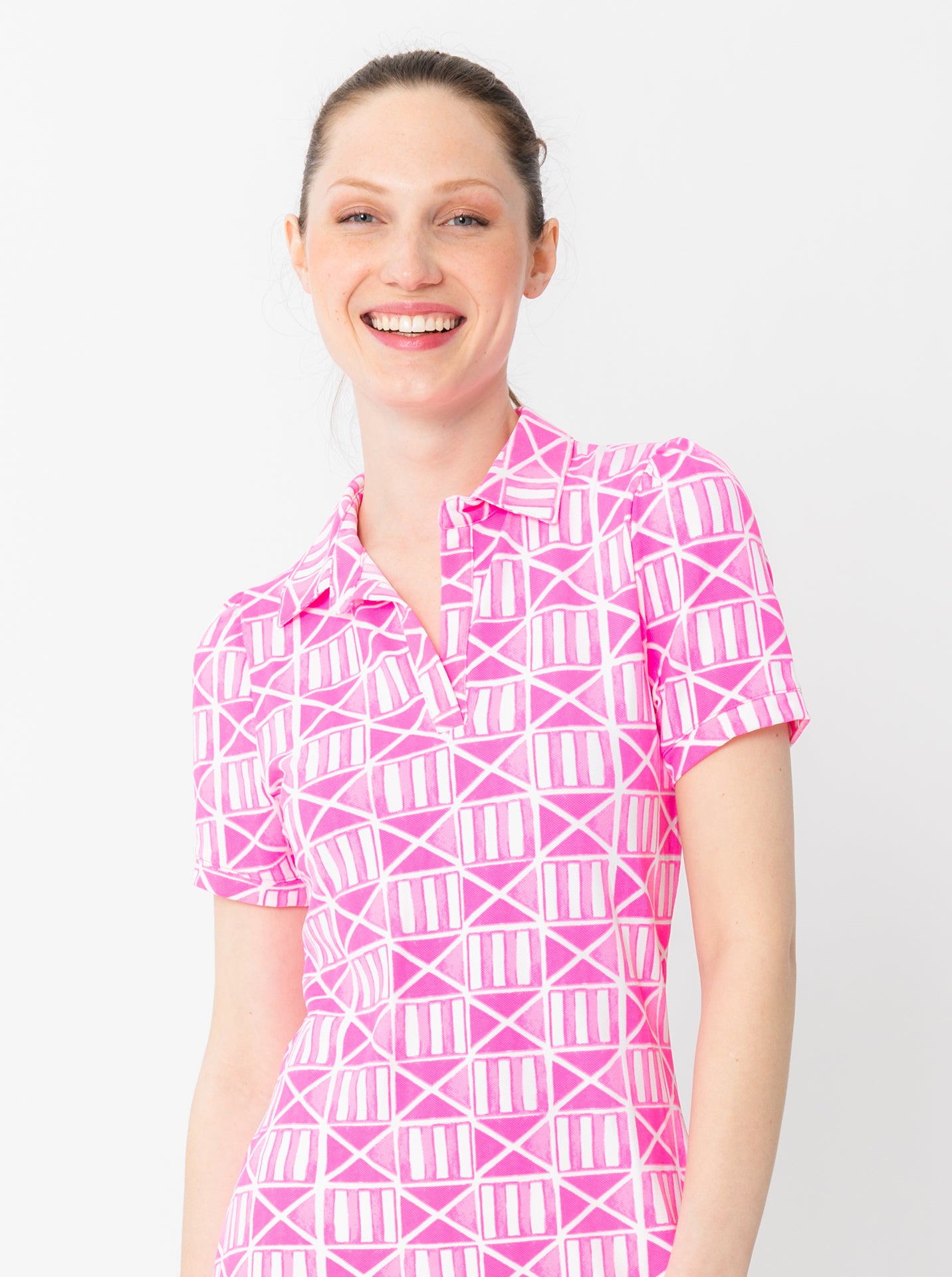 Women's pink outlet polo dress