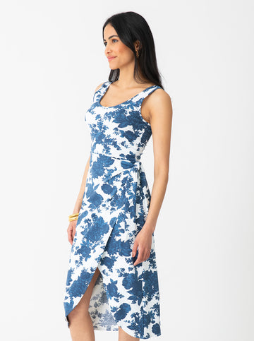 Jetty Dress in Flowers for Evelyn Monomoy