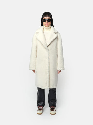 Anei Reversible Coat in Blanc