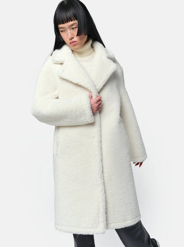 Anei Reversible Coat in Blanc