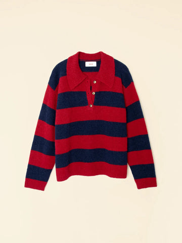 Brenton Sweater - Red/Blue