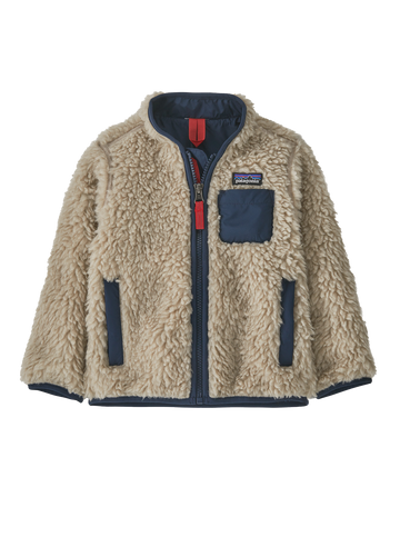 Baby Retro-X® Fleece Jacket - Natural w/New Navy