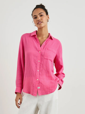 Ellis Shirt in Hibiscus