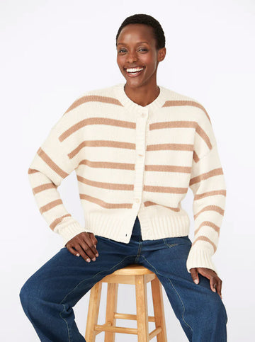 The Edith Sweater in Cream/Toffee