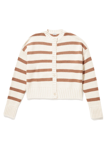 The Edith Sweater in Cream/Toffee