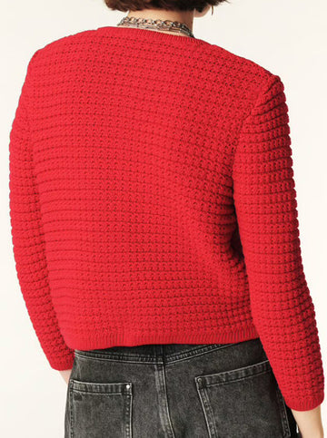 Gaspard Cardigan in Rouge