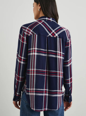 Hunter Shirt in Patriot Navy Red