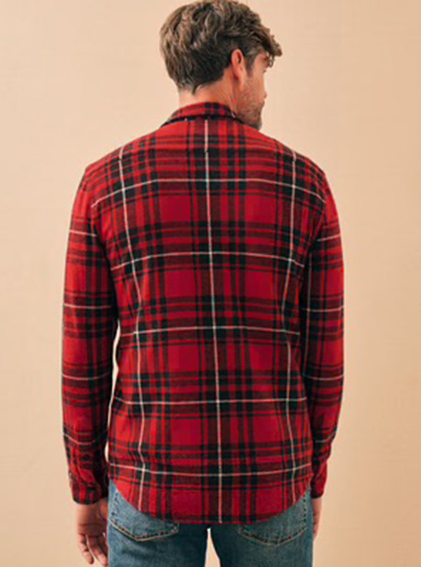 Plaid discount sweater shirt