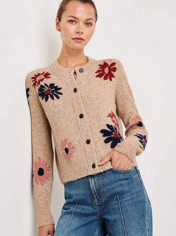 Millie Sweater in Mauve Meadow