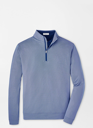 Perth Birdseye Performance Quarter-Zip port Navy