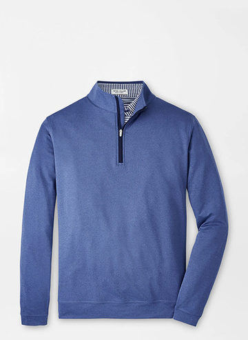 Perth Mélange Performance 1/4 Zip Sport Navy