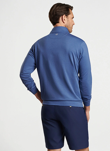 Perth Mélange Performance 1/4 Zip Sport Navy