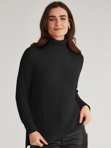 Stella Turtleneck in Black