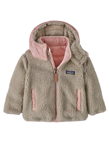 Baby Reversible Tribbles Hoody - New Navy w/Mallow Pink