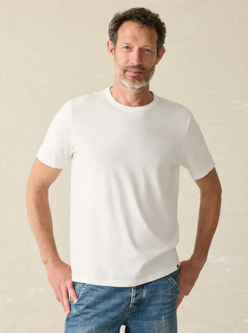 Sunwashed Pocket Tee in White