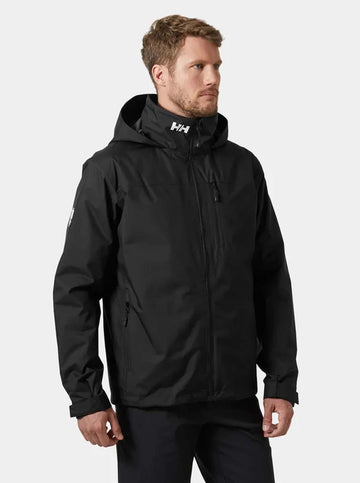 Crew Hooded Midlayer Jacket 2 in Black