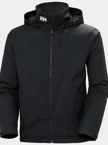 Crew Hooded Midlayer Jacket 2 in Black