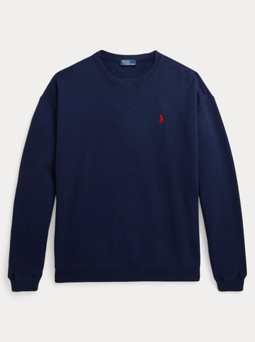 Fleece Crewneck Sweatshirt in Cruise Navy