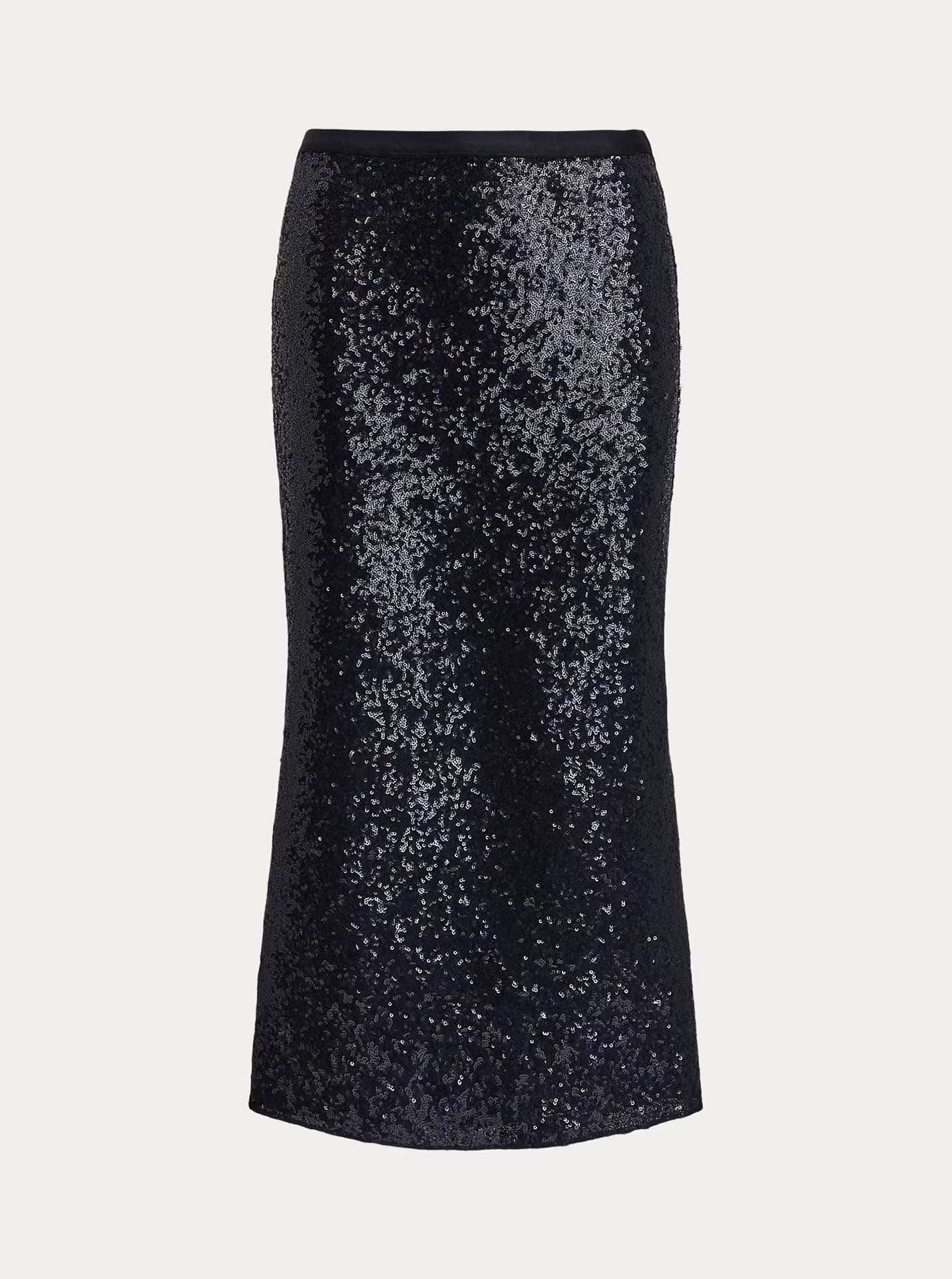 Navy glitter skirt hotsell