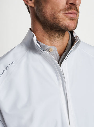 Shield Half-Zip Rain Shell White