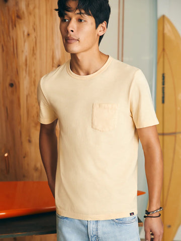 Sunwashed Pocket Tee in Sunny Days