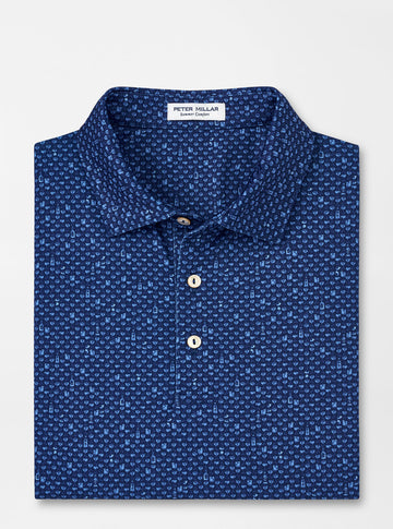 Whiskey Sour Performance Jersey Polo - Sport Navy