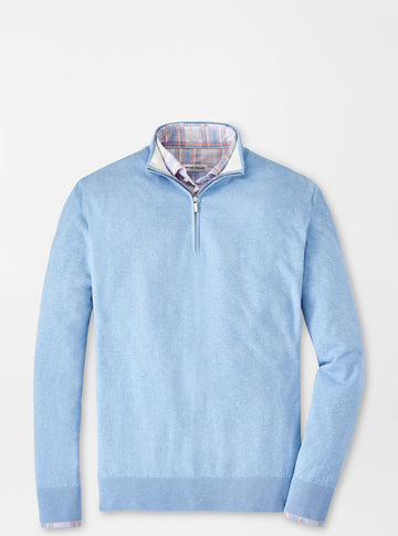 Whitaker Quarter-Zip Sweater Cottage Blue