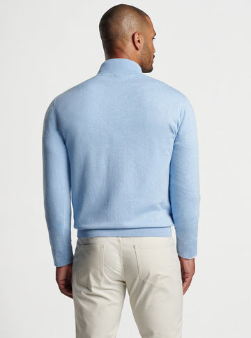 Whitaker Quarter-Zip Sweater Cottage Blue