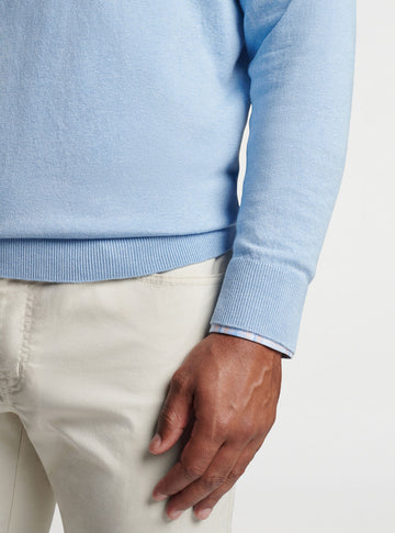 Whitaker Quarter-Zip Sweater Cottage Blue