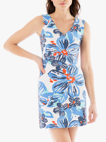 Paradise Dress - Somewhere Sunny in Mediterranean Blue