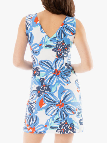 Paradise Dress - Somewhere Sunny in Mediterranean Blue